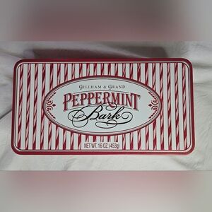 FANNIE MAY Gillham & Grand Peppermint Bark Collectors Tin *CHARITY LISTING*